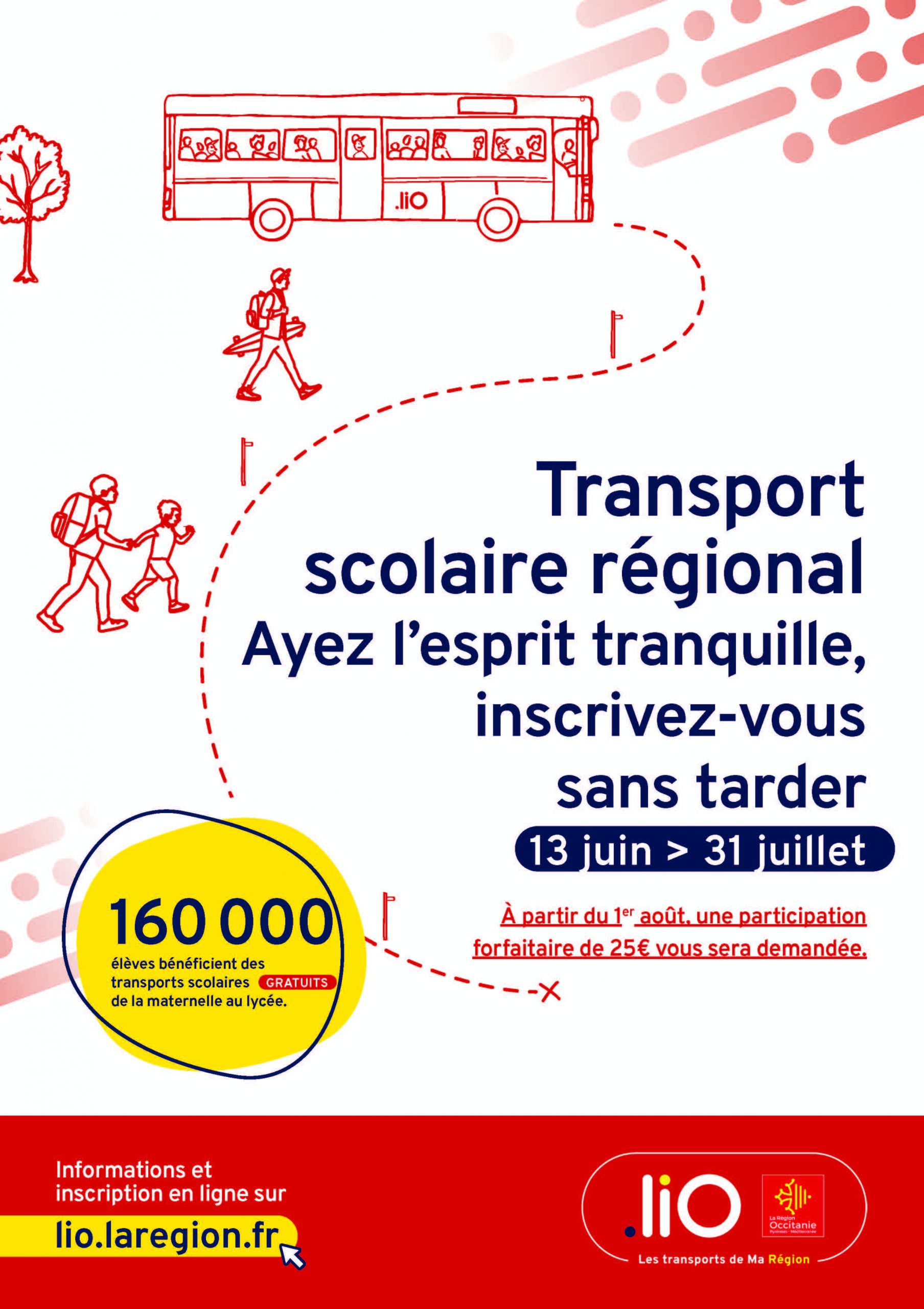 Lire la suite à propos de l’article Inscription transport scolaire